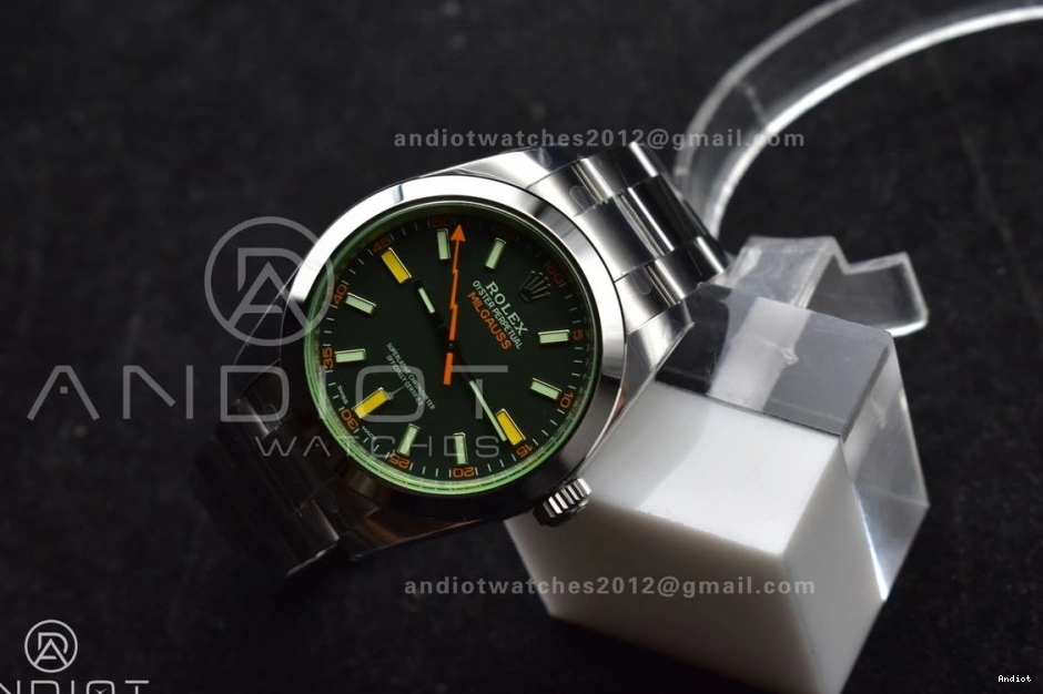 Edition Black 116400 SS on Green Dial Sapphire Real SS SA 1:1 904L Stylish Best Bracelet 904L VSF Milgauss 914 GV 0704